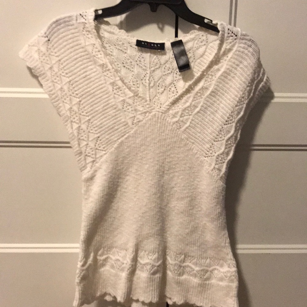 Sweater tank top/short sleeve